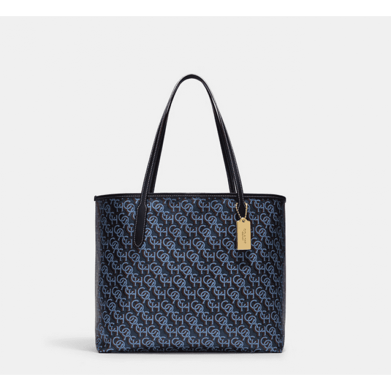 City Tote With Coach Monogram Print